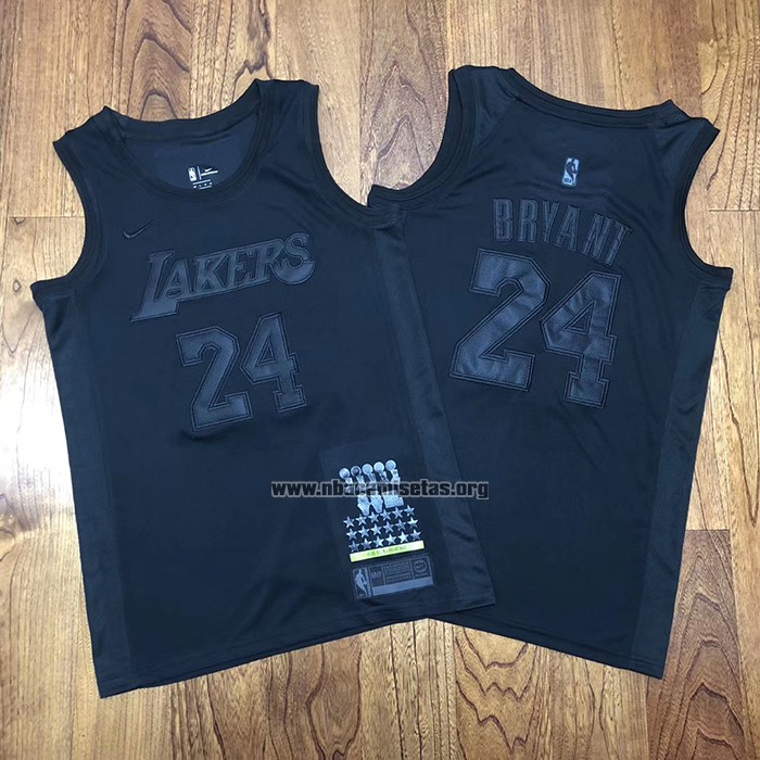 Camiseta Los Angeles Lakers Kobe Bryant NO 24 MVP Negro